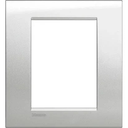 Placca Livinglight 3+3 Moduli Argento Lunare LNA4826GL - Elegante e Resistente, Design Moderno