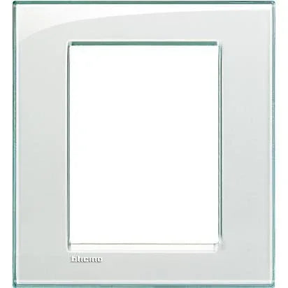 Placca Living Light 3+3P Acquamarina BTicino - LNA4826KA, Design Moderno e Funzionalità Elevata