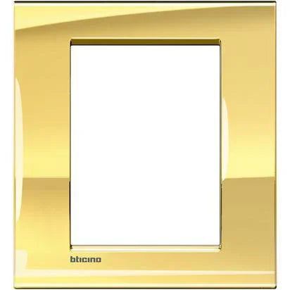 Placca Livinglight 3+3P Oro Freddo BTicino - LNA4826OA, Design Elegante e Funzionale