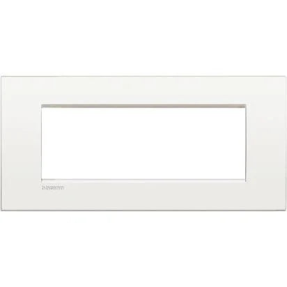 Placca 7P BTicino Bianco Puro LNC4807BN - Design Elegante, Facile Installazione, Alta Qualità