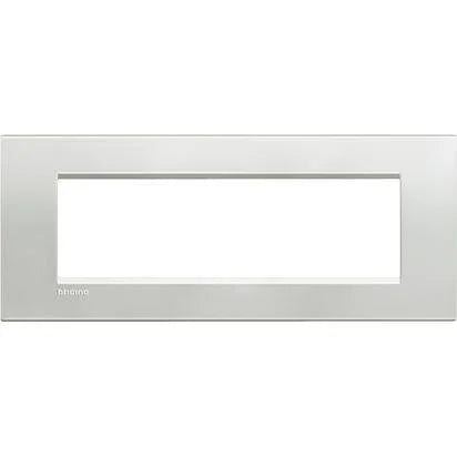 Placca 7 Moduli Bticino Livinglight Quadra Colore Bianco - LNA4807BI