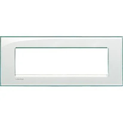 Placca 7P Acquamarina BTicino - Living Light LNA4807KA, Design Elegante e Materiale Resistente