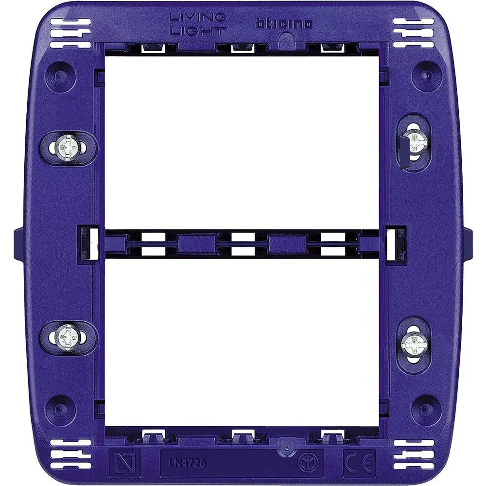Supporto Unico BTicino 3+3 Moduli LN4726 - Eleganza e Versatilità per Installazioni Elettriche