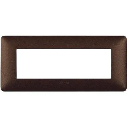 Placca BTicino Matix 6 Moduli Marrone Caffè AM4806TGG - Design Elegante e Funzionale per Ogni Ambiente