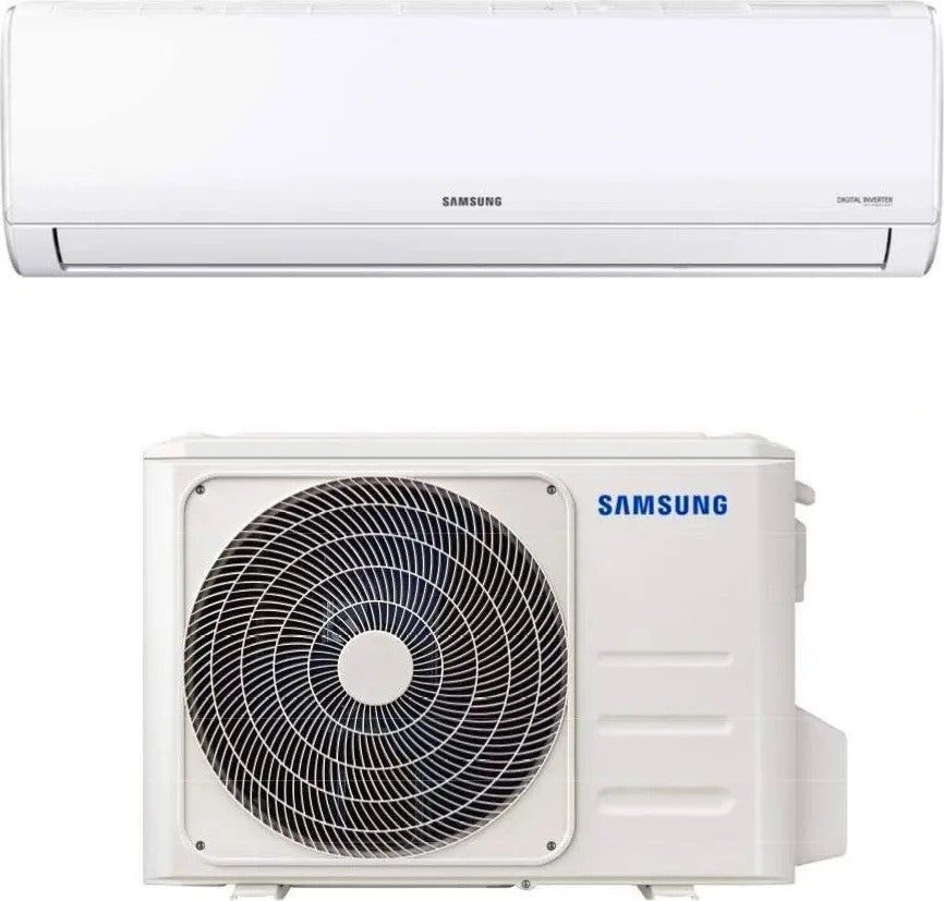 Samsung AR35 Inverter air conditioner split system, 9000 BTU, energy class A++, R-32 gas, white color.
