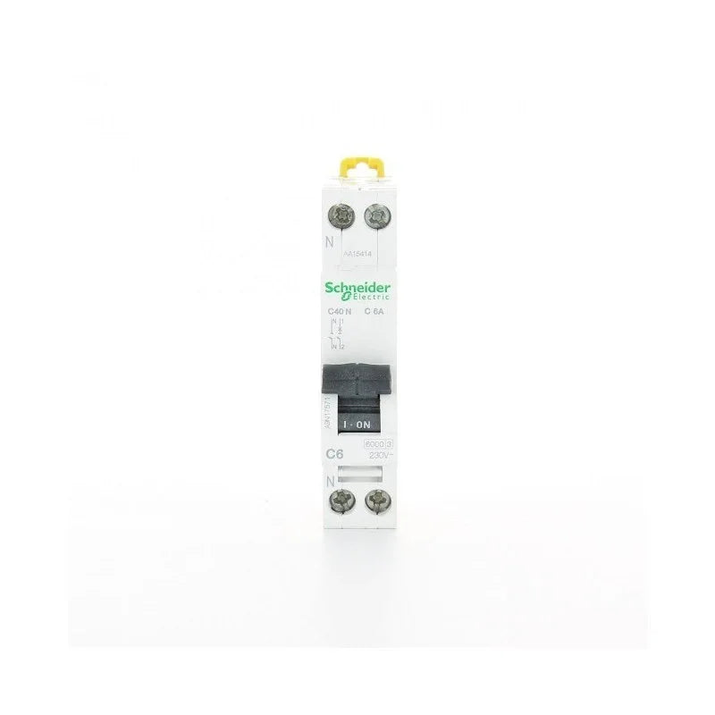 Interruttore Magnetotermico Schneider A9N17572 1P+N 10A 6KA C - Sicurezza E Affidabilità