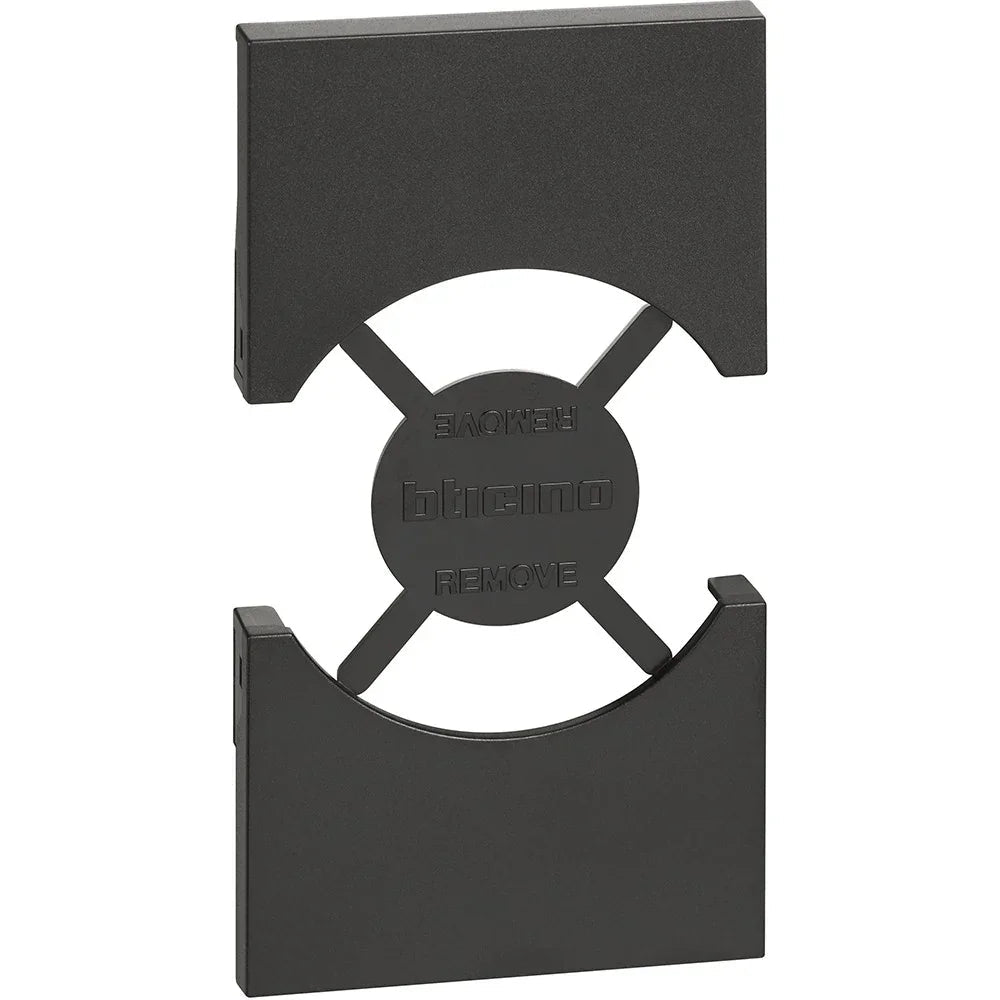 Cover Bticino Living Now per Presa Schuko 2 Moduli Nero - KG03