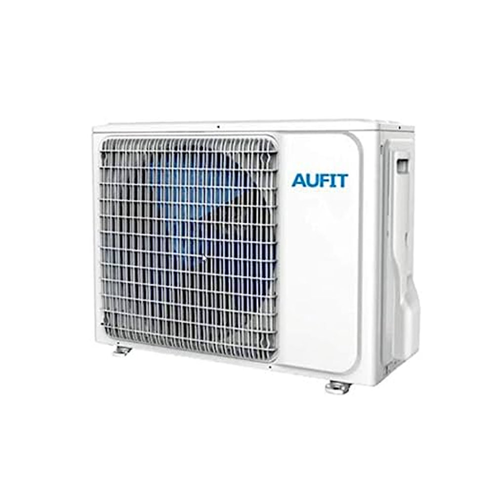 AUFIT Freedom 9000 BTU inverter air conditioner outdoor unit with R32 refrigerant.