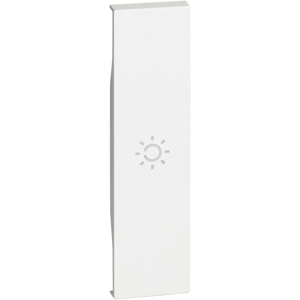 Cover Comando Luce 1 Modulo Bianco - KW01A | Design Moderno e Compatibile BTicino