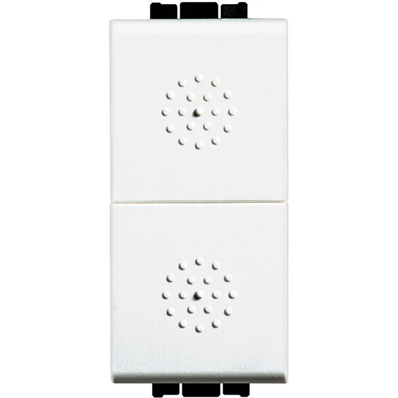 Bticino Livinglight Doppio Pulsante 16A N4036 - Interruttore Elettrico 250Vac, Design Elegante, Controllo Due Circuiti