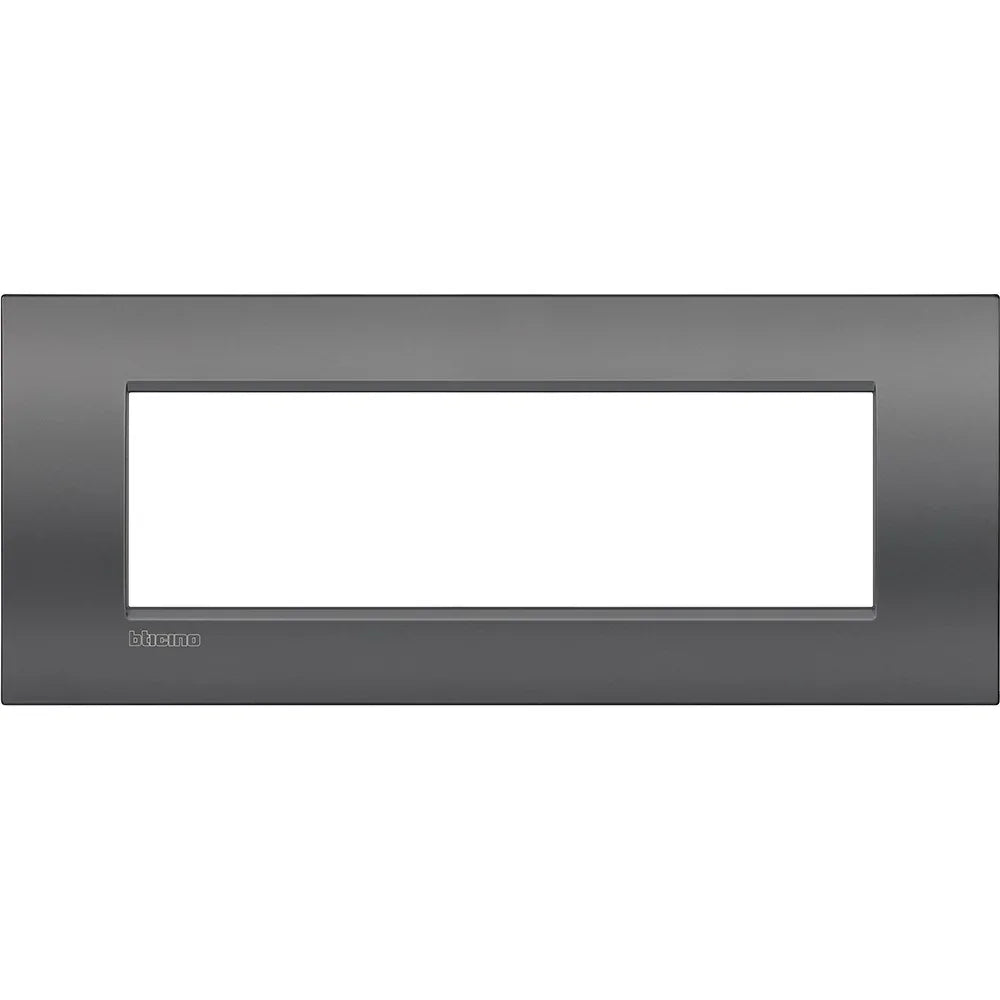 Placca Living Light 7P Street BTicino - LNC4807ST | Metallo Resistente, Eleganza Moderna e Funzionalità