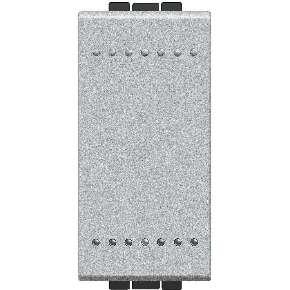 Pulsante Bticino Livinglight Tech NT4005N 1P NO 10A 250Vac Grigio Design Moderno Stile Funzionale