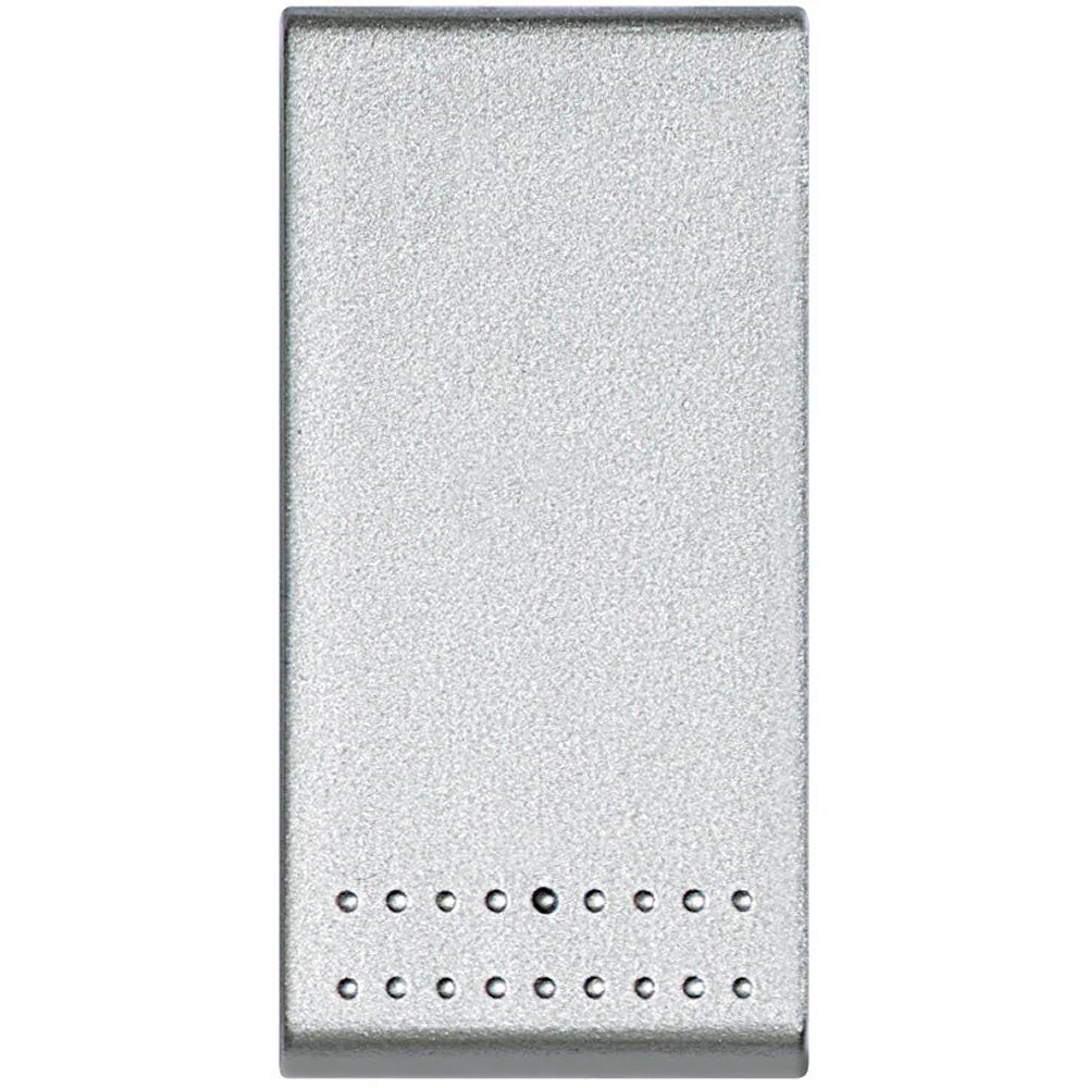 Pulsante 1P NC Bticino Livinglight Tech NT4034N - Compatibile con Copritasti Intercambiabili, Potenza 10A, Design Elegante