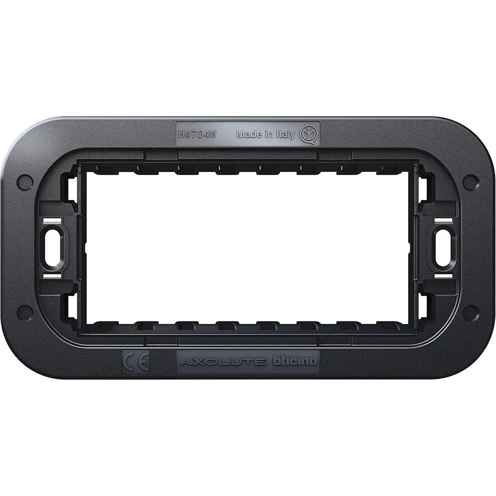 Supporto 4 Posti BTicino Axolute AIR H4704W - Compatibile, Elegante e Facile da Installare