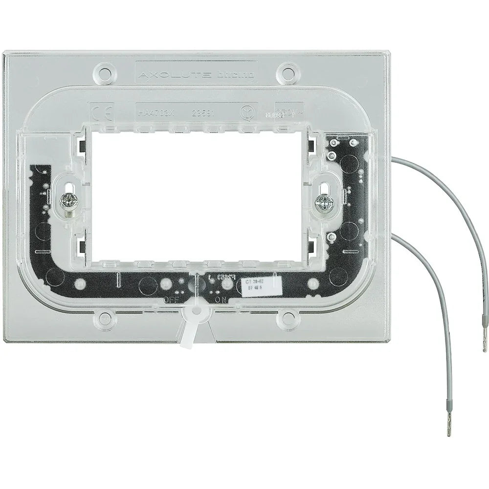 Bticino Axolute Supporto Luminoso 3 Moduli HA4703X - Design Elegante, Compatibile con Scatole Standard