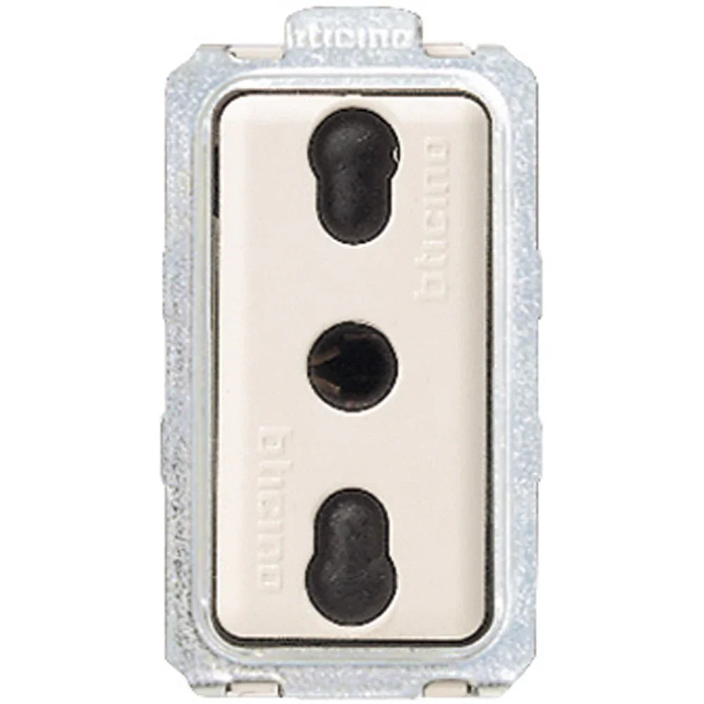 Presa Bipasso BTicino Magic 10/16A 5180 - Sicura, Compatta e Affidabile per Uso Domestico e Professionale