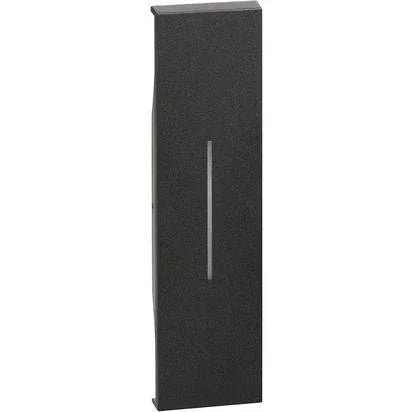 BTicino Living Now Cover Comando 1 Modulo Nero - KG01, Design Elegante e Funzionalità Illuminale