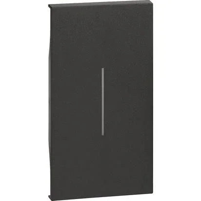 Cover Comando 2 Moduli Nera BTicino - Living Now - KG01M2, Design Moderno e Facile Installazione