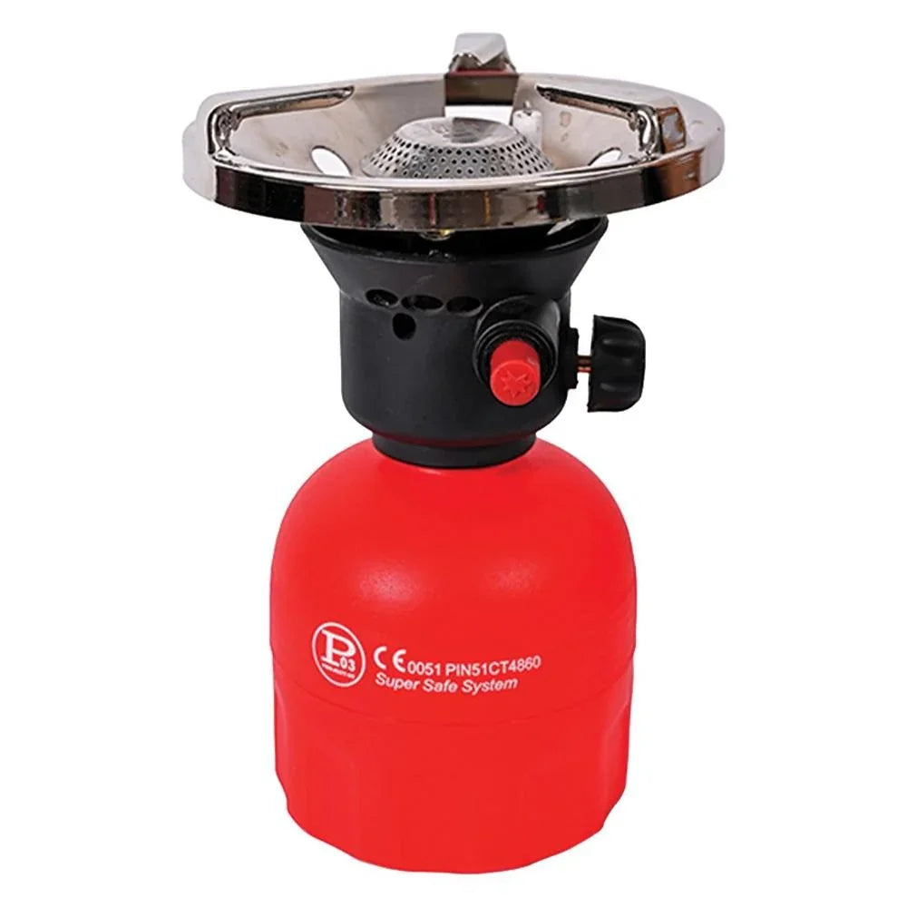 Fornello Da Campeggio Project Cook 120P Piezo 1300 W, Compatto e Leggero, Alimentazione Butano