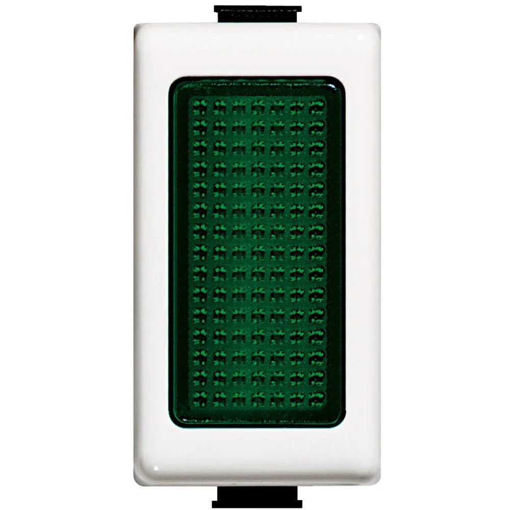BTicino Matix Portalampada Vetro Verde AM5060V - Illumina con Eleganza a 24V, 3W, Design Moderno