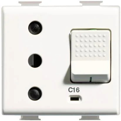 Presa Sicura Magnetotermica Interbloccata BTicino AM5130 1P+N+T 16A 230Vac, Sicurezza Efficiente