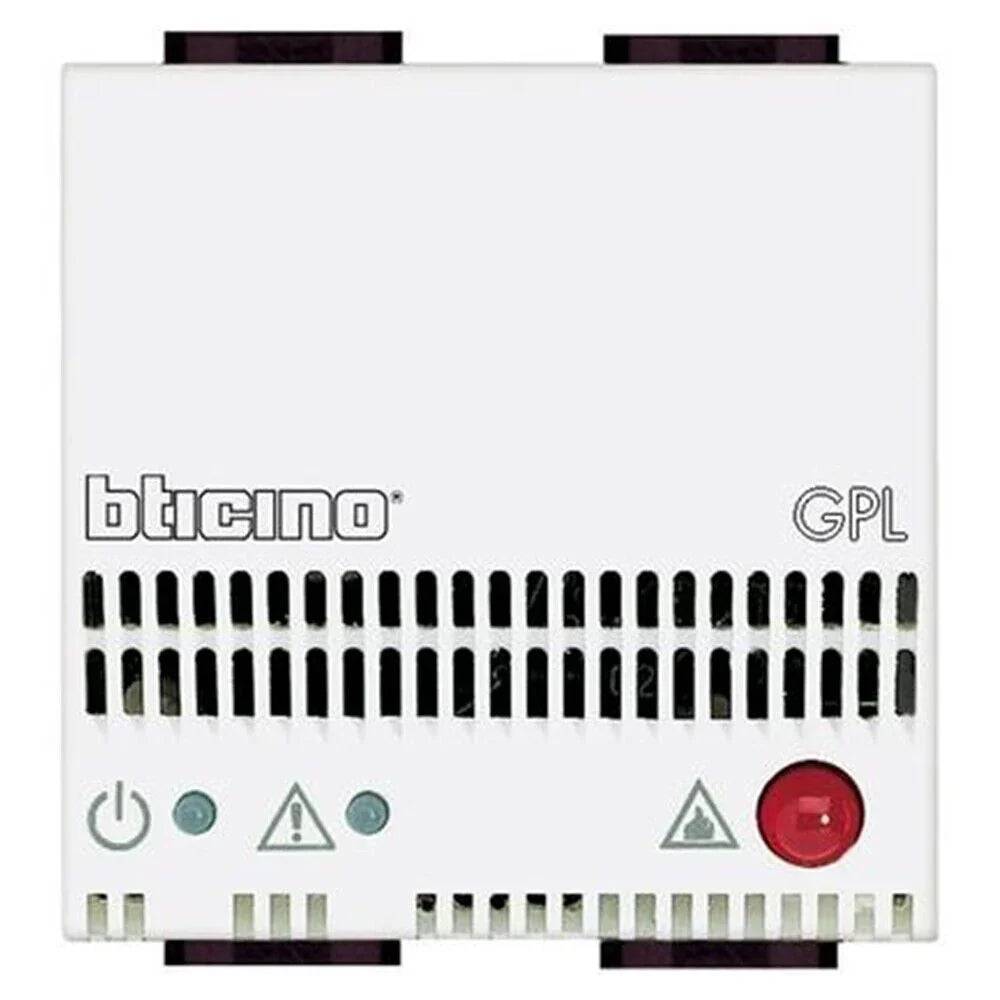 Ripetitore di Segnale per Rivelatore Gas BTicino N4520 - Allerta Acustica 85dB, Uscita Relè 6A