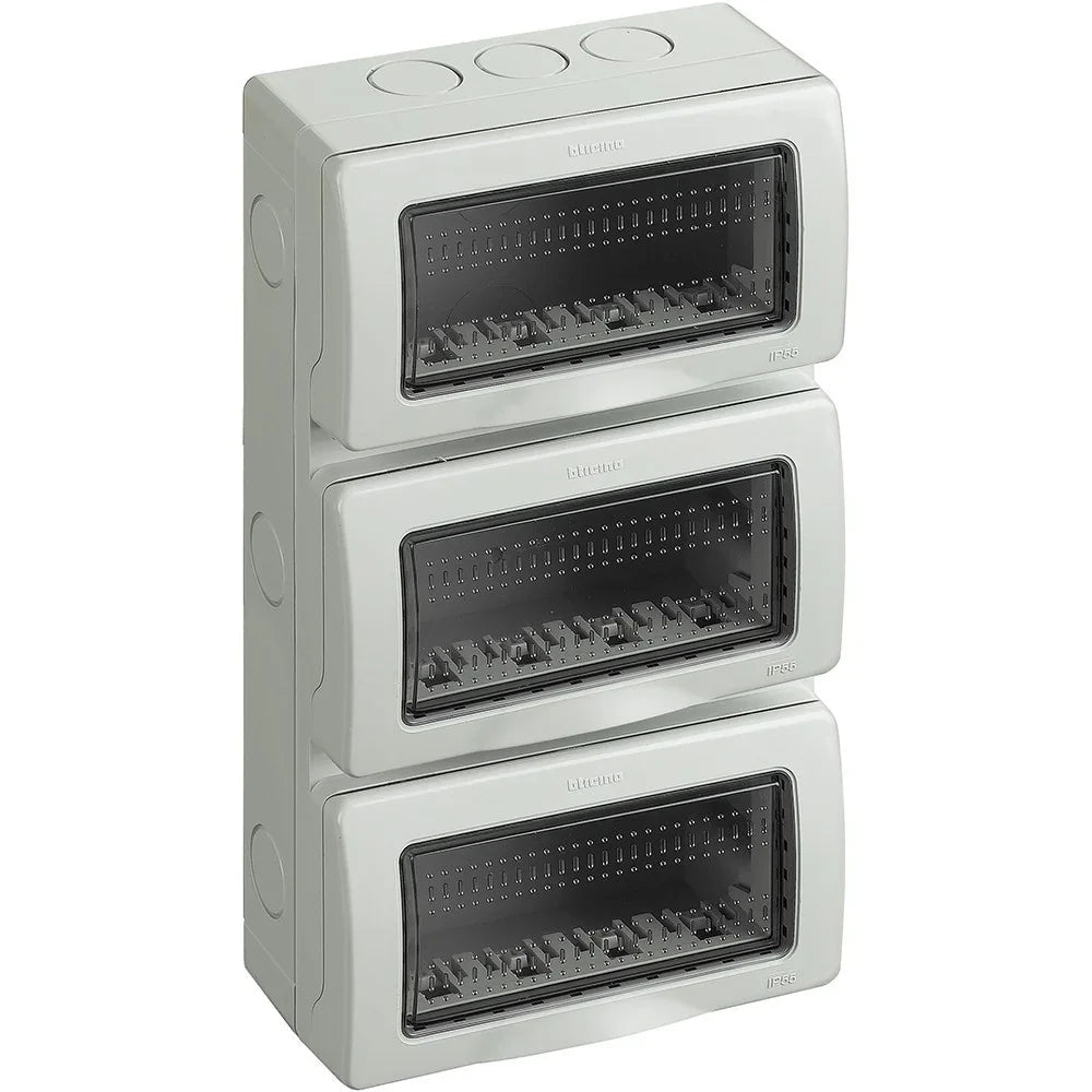 Custodia IP55 12 Moduli BTicino Màtix 4+4+4 - Protezione Impermeabile e Antipolvere 25512V