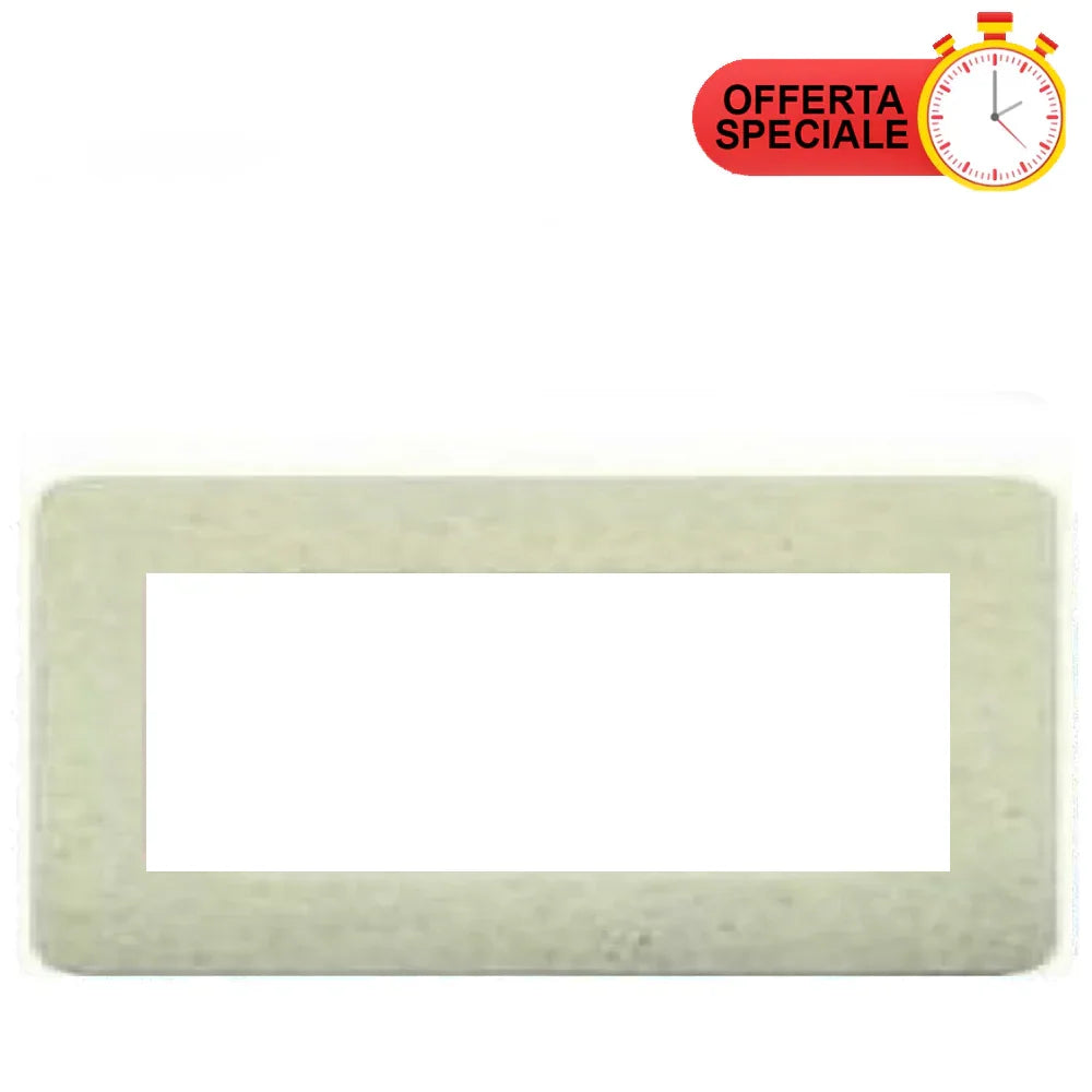 BTicino Matix Placca 6 Posti Acquamarina AM4806LSQ - Design Elegante e Resistente per Interni