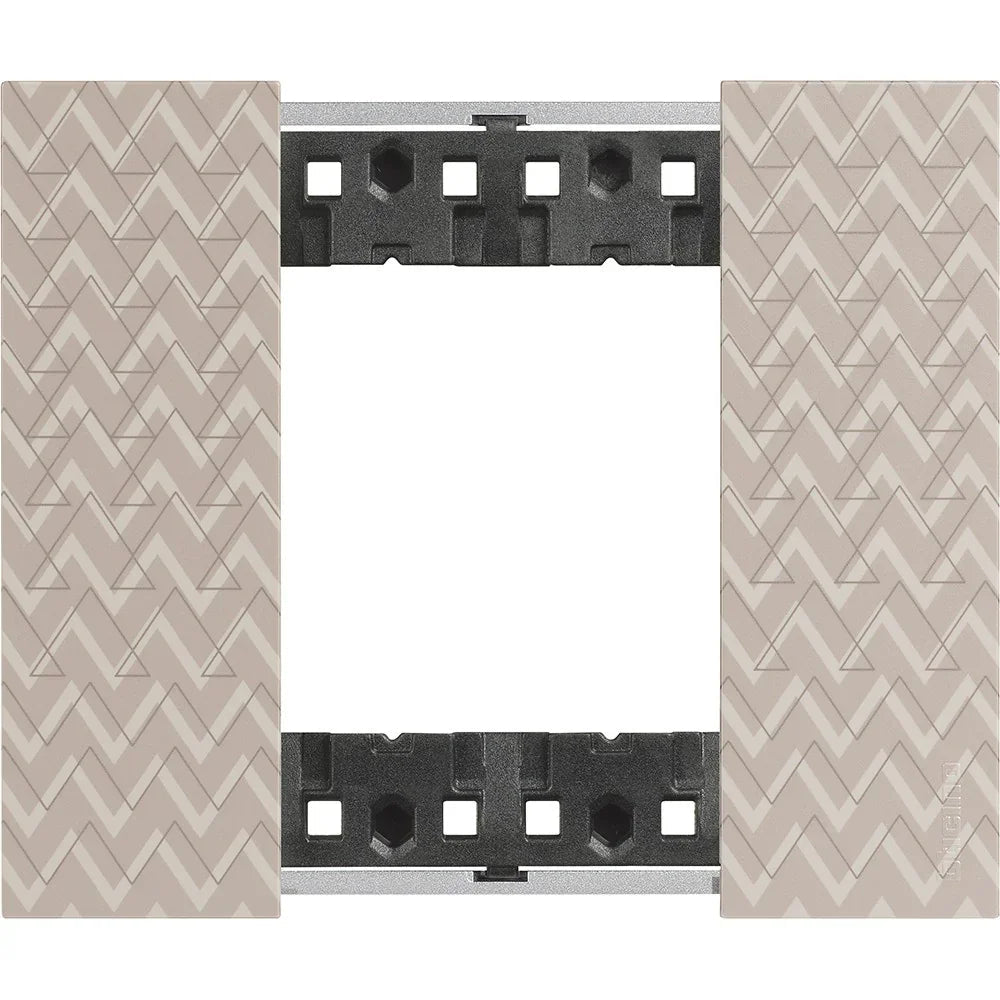 Placca Living Now 2P Optic - BTicino - Alta Qualità Plastica - Moduli 2 - SKU KA4802MM