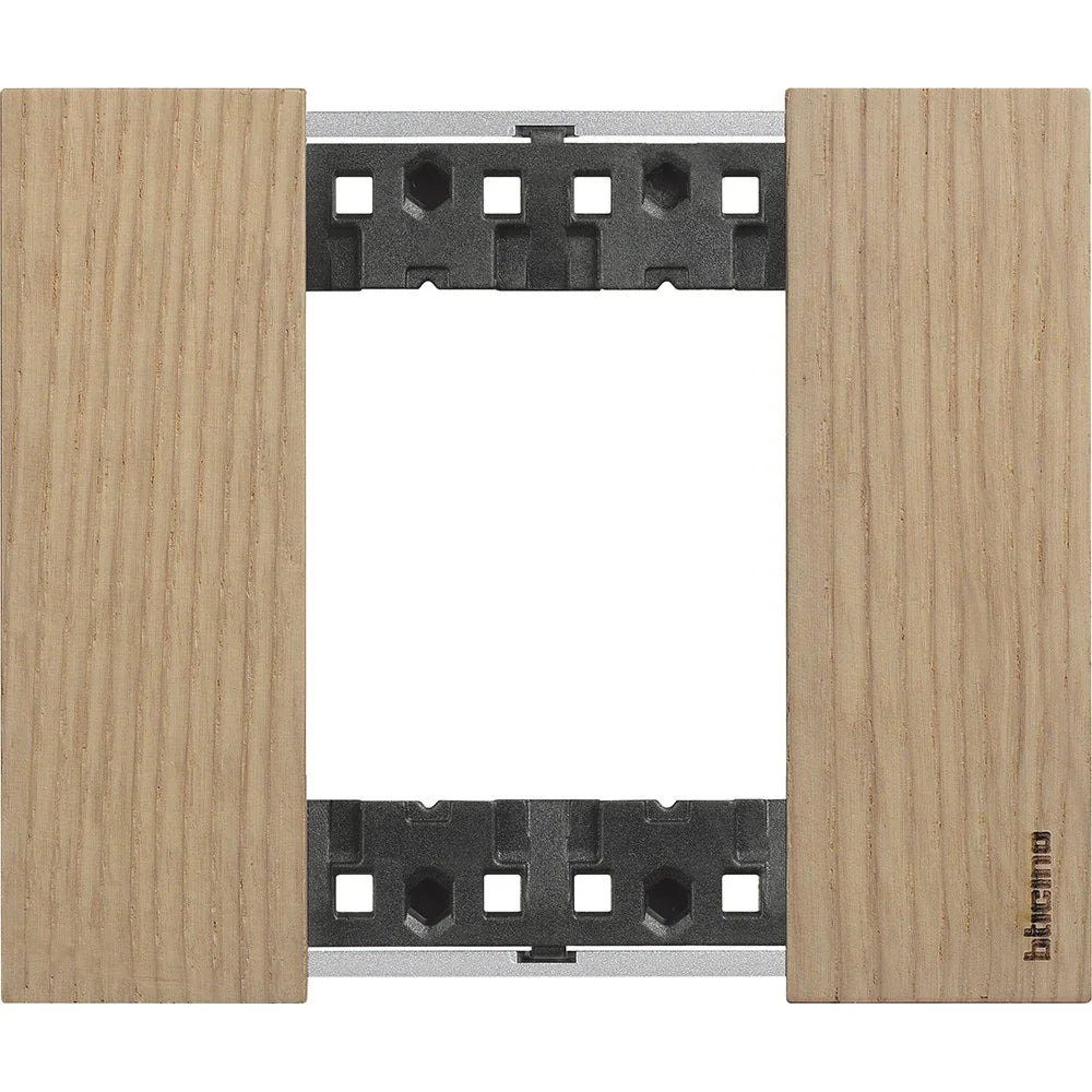 BTicino Living Now KA4802LM - Placca 2 Moduli Rovere (Legno Vero)