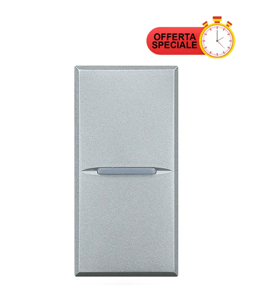 BTicino Pulsante 1P NC Axolute HC4034 - Design Elegante, Alta Qualità, Installazione Semplice