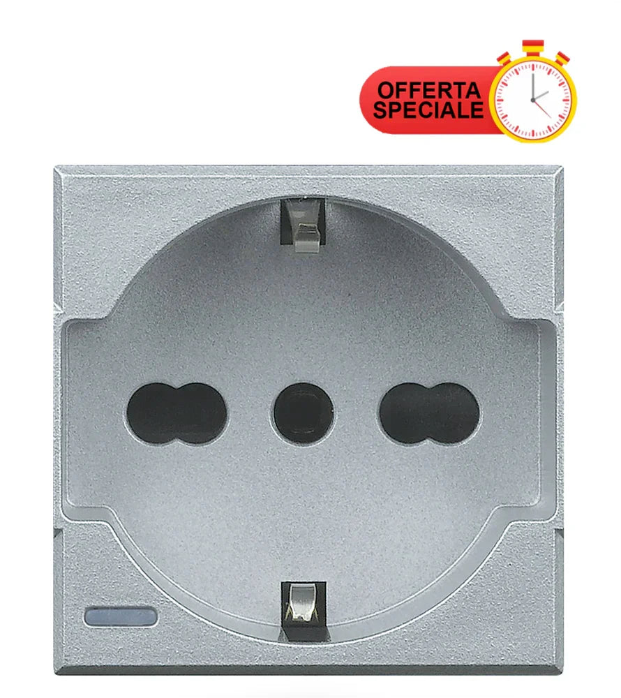 Presa Schuko Bticino Axolute 16A Antracite - Modulo HC4140/16