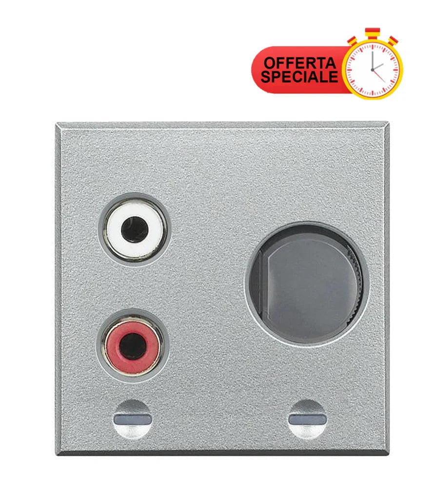 Ingresso RCA BTicino Axolute HC4560 Chiara - Design Elegante, Compatto e Versatile