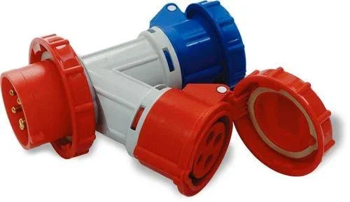 Moltiplicatore Mobile 2 Uscite 400V/230V IP67 - Cod. 2000, Resistente All'Acqua e Alla Polvere, 16A