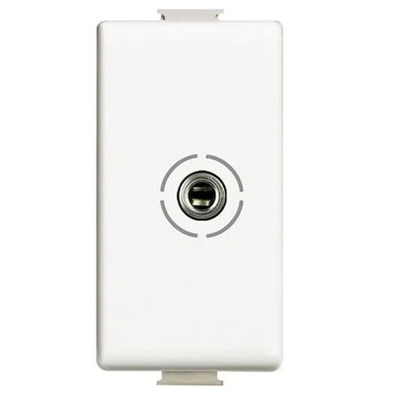 Presa Connettore Audio Video BTicino Matix AM4280 - Jack 3,5 mm Bianco, Design Compatto e Funzionale