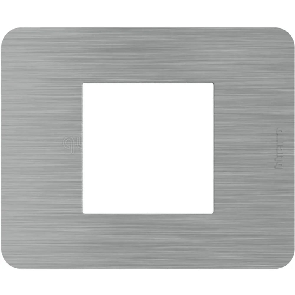 Placca BTicino MatixGO 2 Moduli Acciaio Inox JA4802ES - Design Elegante e Resistenti