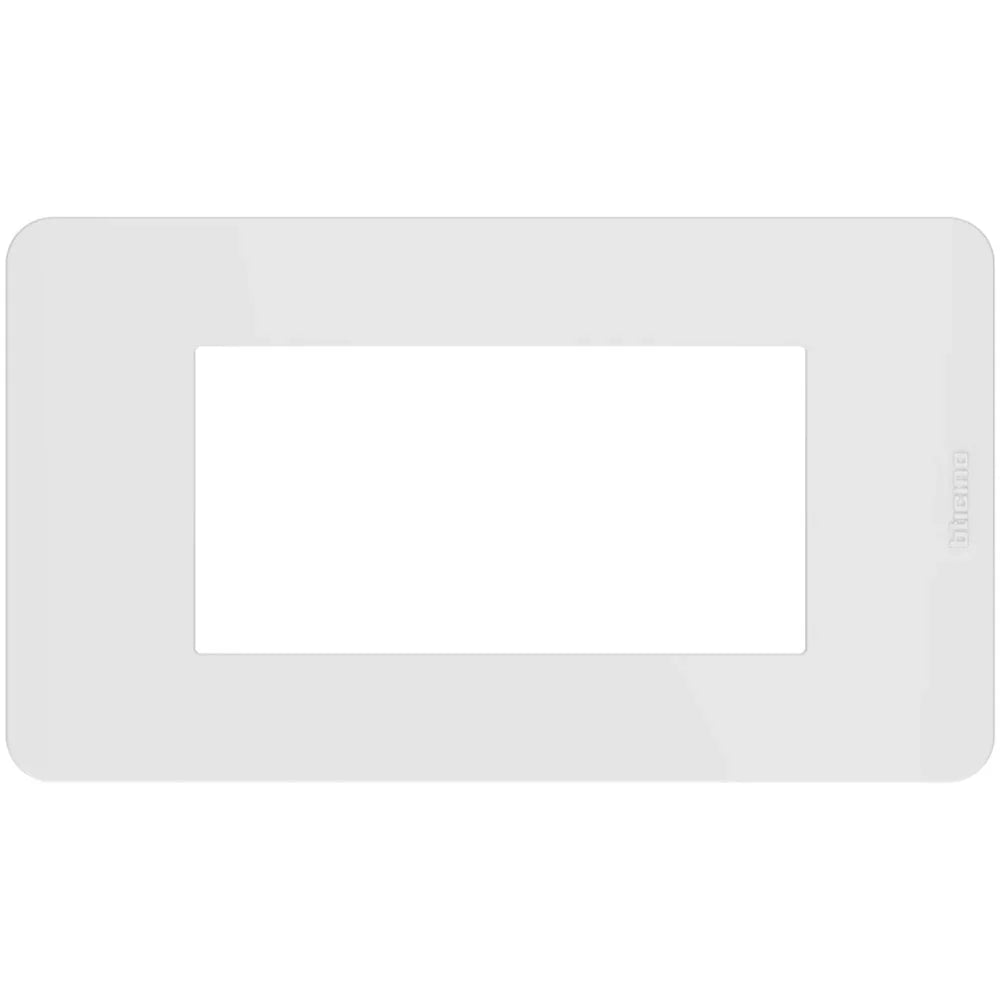 Placca BTicino MatixGO 4 Moduli Bianca JA4804JW - Design Elegante e Funzionale, Materiale Resistente