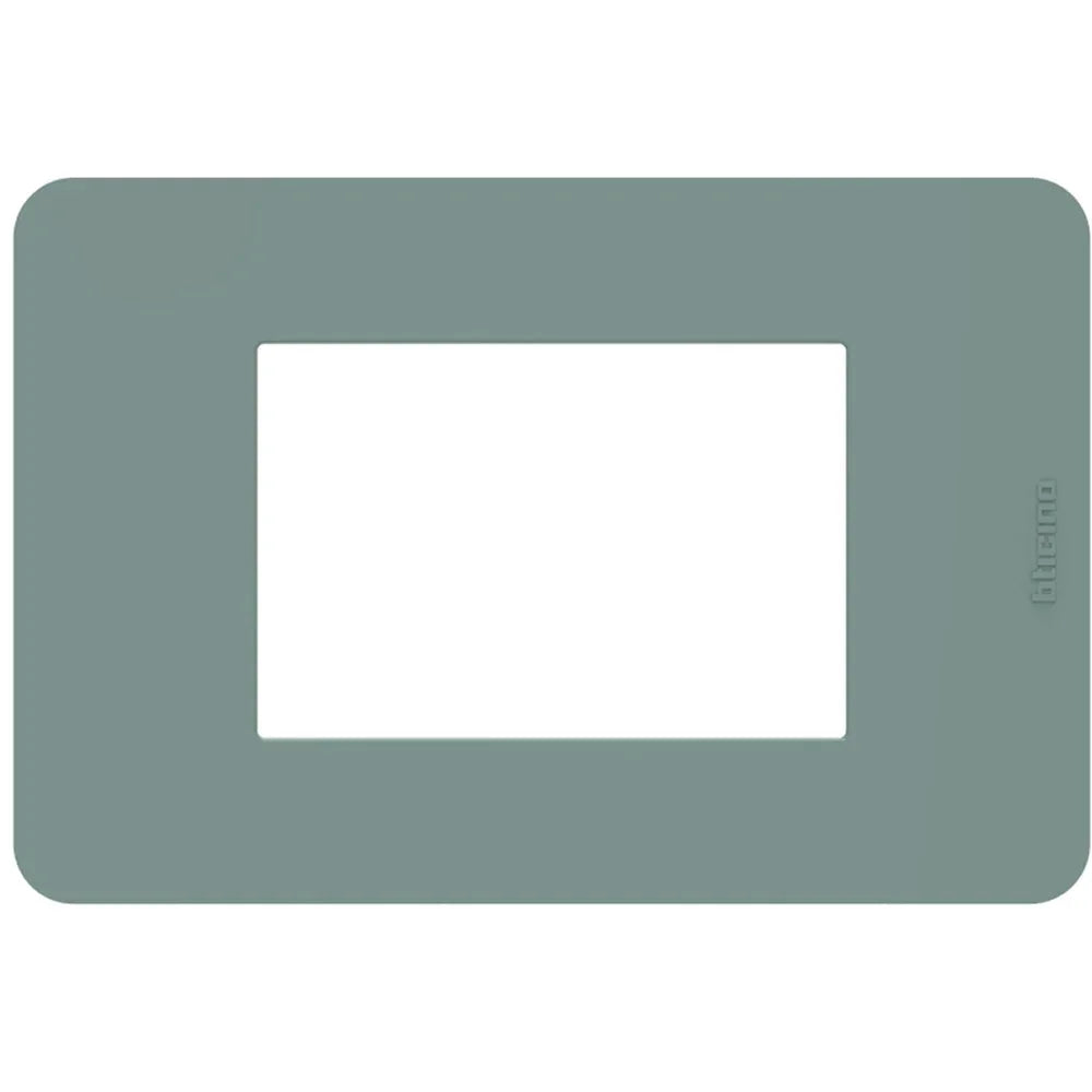 Placca BTicino MatixGO Tones 3 Moduli Agave JA4803TA - Design Moderno e Funzionale