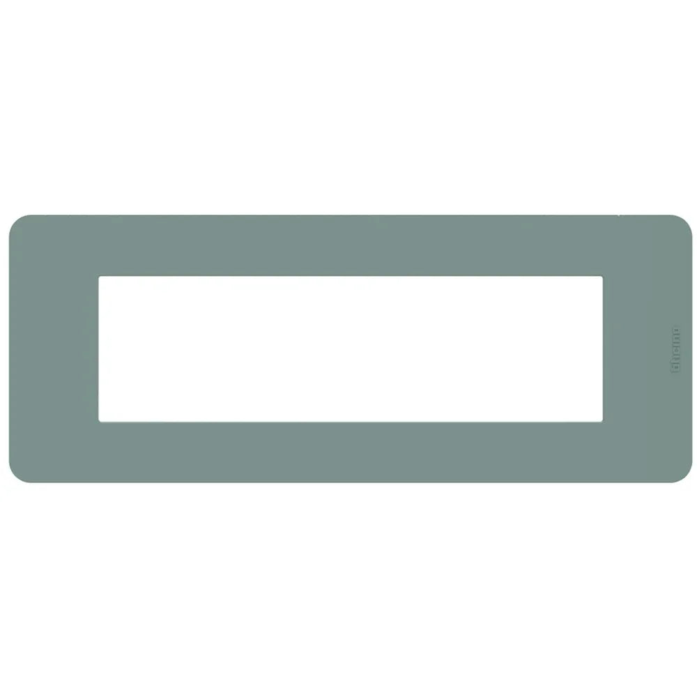 Placca BTicino MatixGO 7 Moduli Agave JA4807TA, Design Elegante e Resistente, Facile Installazione