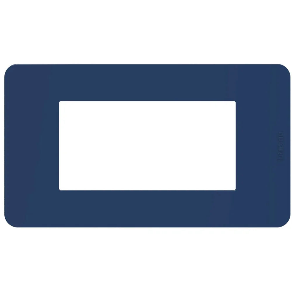 Placca BTicino MatixGO 4 Moduli Blu – Alta Qualità, SKU JA4804TB, Design Moderno e Funzionale