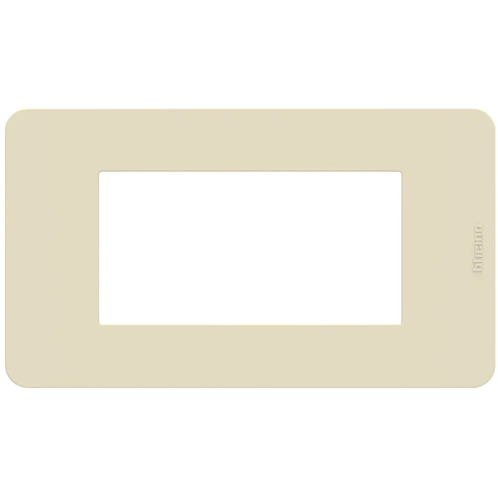 Placca BTicino MatixGO 4 Moduli Avorio JA4804TI - Design Elegante e Facile Installazione