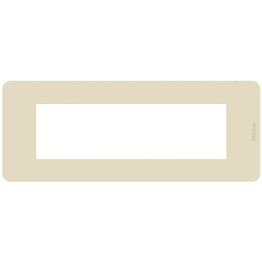 Placca BTicino MatixGO Tones 7 Moduli Avorio JA4807TI - Design Elegante, Installazione Facile
