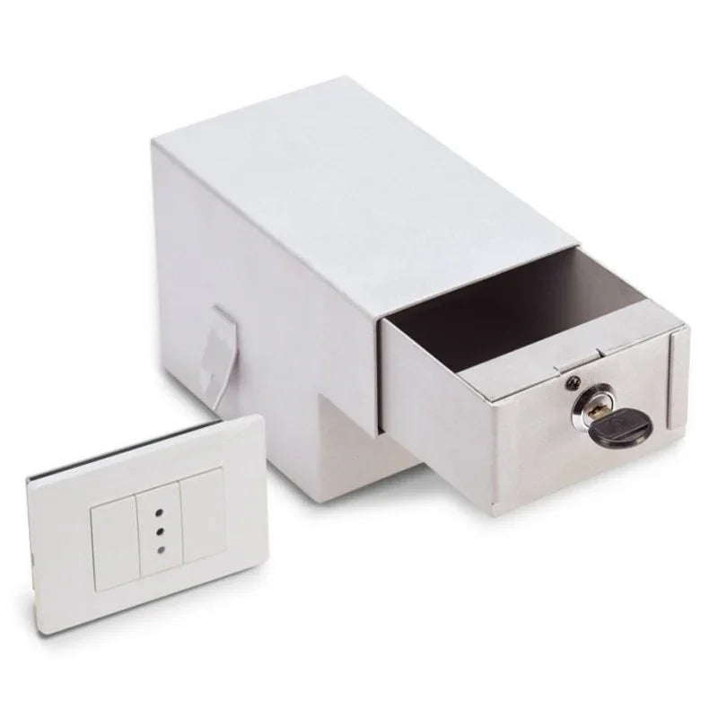 Cassaforte Nascosta TECHNOMAX SM/2 - 11x12.5x18 cm, Design Ingiovanito con Serratura Sicura, SKU: TECH-SM2