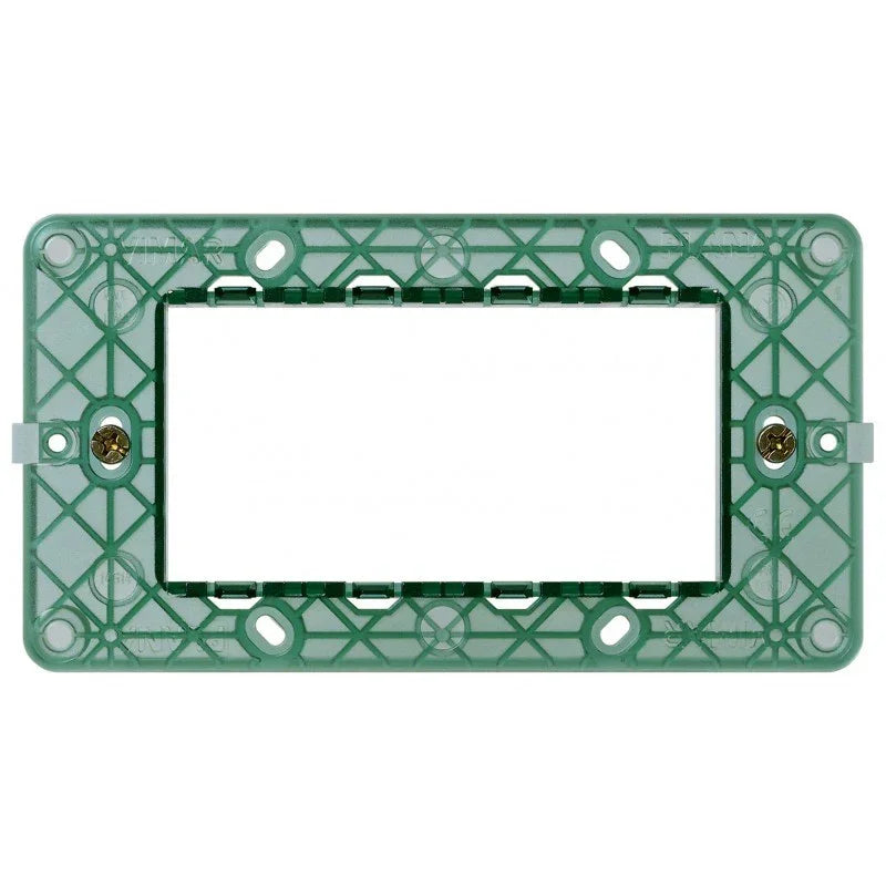 Supporto Vimar Plana 4 Moduli 14614 - Installazione Facile, Compatibilità Universale, Design Robusto
