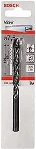 Punta Cilindrica D 7.5 HSS-R Bosch 2608596800 - Punta Metallo Alta Velocità, Precisa & Resistente