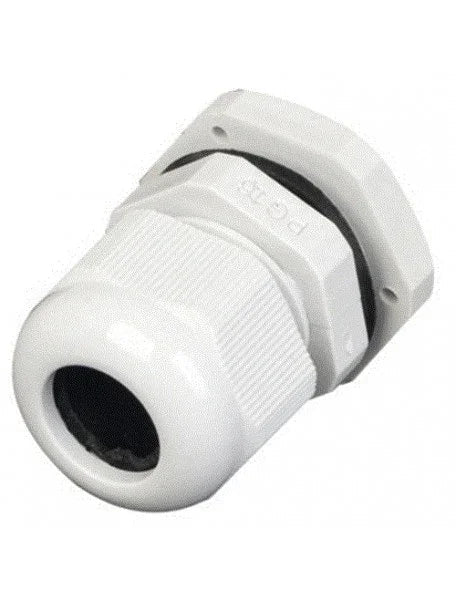 Pressacavi P.G. C/Contr. Passo PG16 - Grigio RAL 7035, IP68, Facile Installazione, per Cavi 10-13 mm