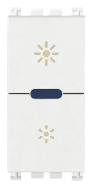 VIMER Dimmer MASTER 230V Universale Bianco - SKU 19135.1.B, Compatibile Con LED, CFL, Incandescenza, Controllo Multi-Punto
