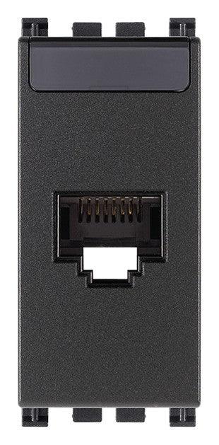 Presa RJ45 Netsafe Cat5e UTP Grigio VIMAR - Codice SKU 19339.11, Installazione Facile e Alta Qualità