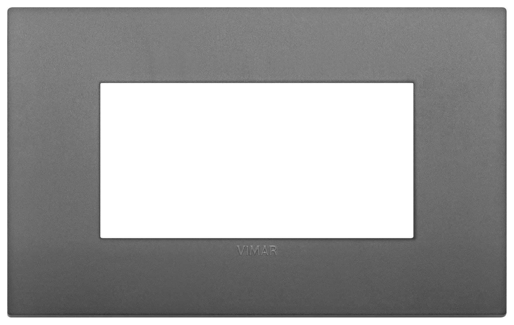 VIMAR Placca Classic 4M Grigia - Design Elegante, SKU 19654.72, Resistente e Funzionale