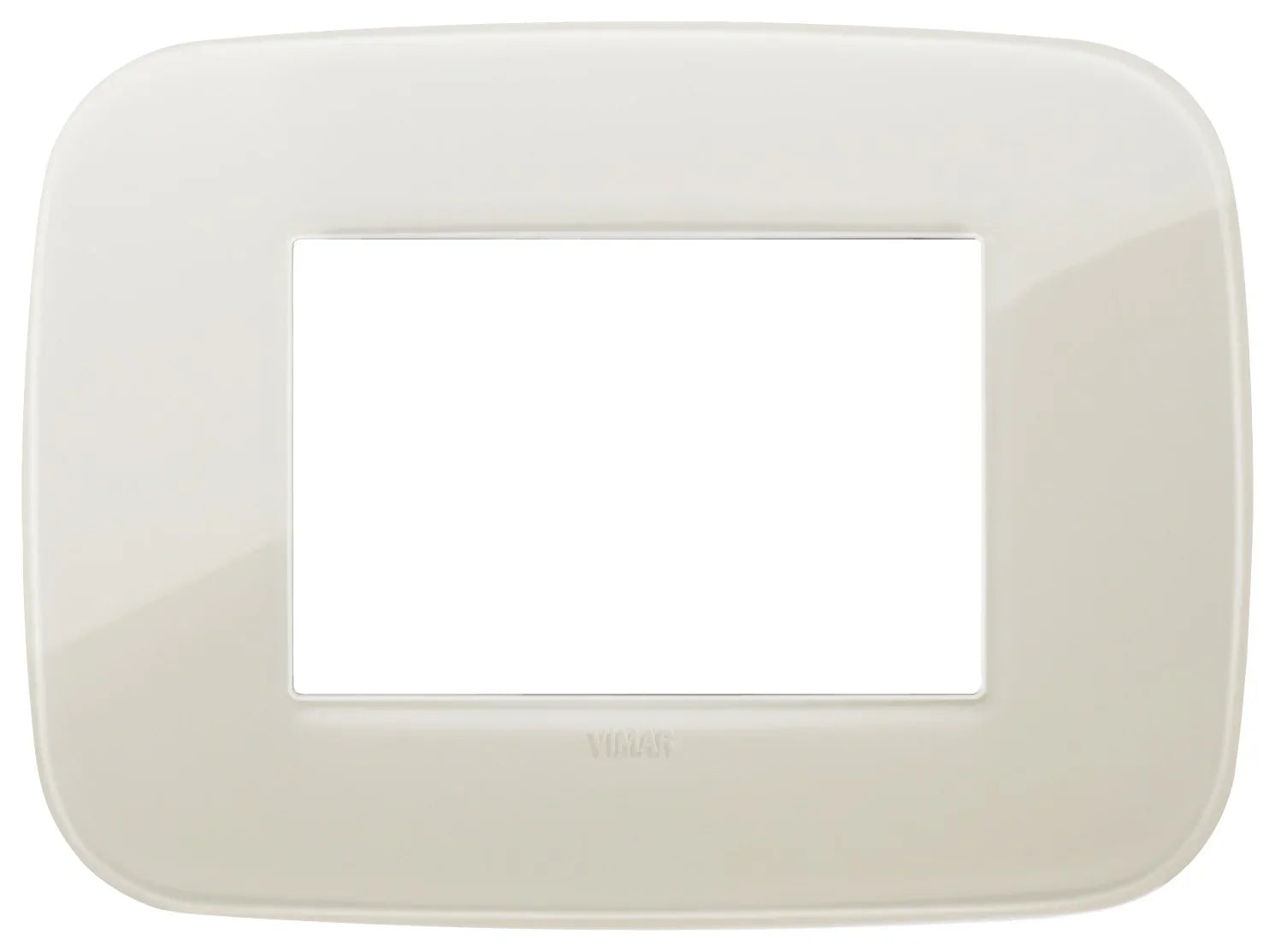 VIMAR Placca Round 3M Reflex Avorio, SKU 19683.67 | Design Elegante e Resistente per Ambienti Moderni